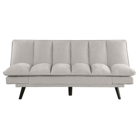Laredo Upholstered Tufted Convertible Sofa Bed Light Grey 360017 - Ella Furniture