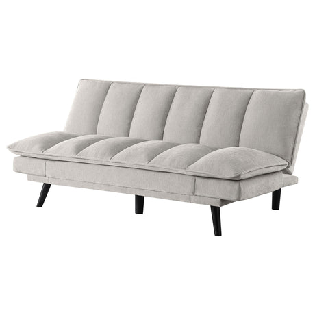 Laredo Upholstered Tufted Convertible Sofa Bed Light Grey 360017 - Ella Furniture