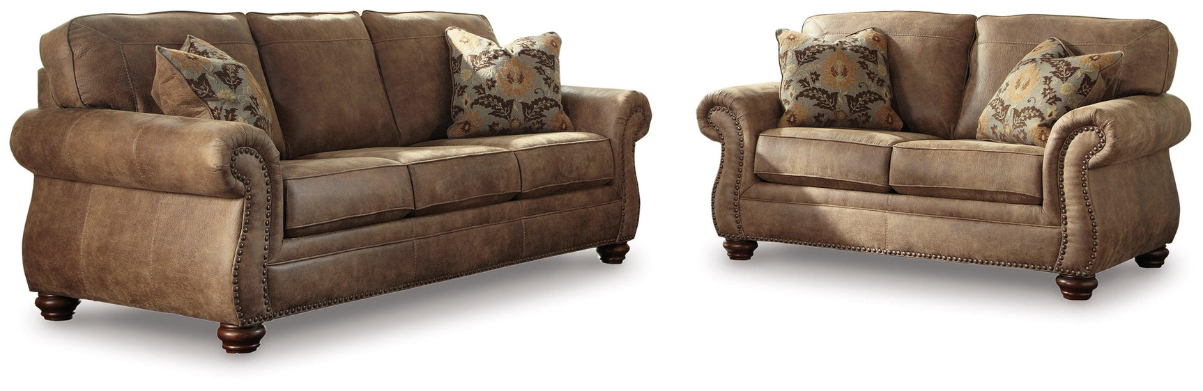 Larkinhurst Earth Sofa And Loveseat - Ella Furniture