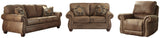 Larkinhurst Earth Sofa, Loveseat And Recliner - Ella Furniture