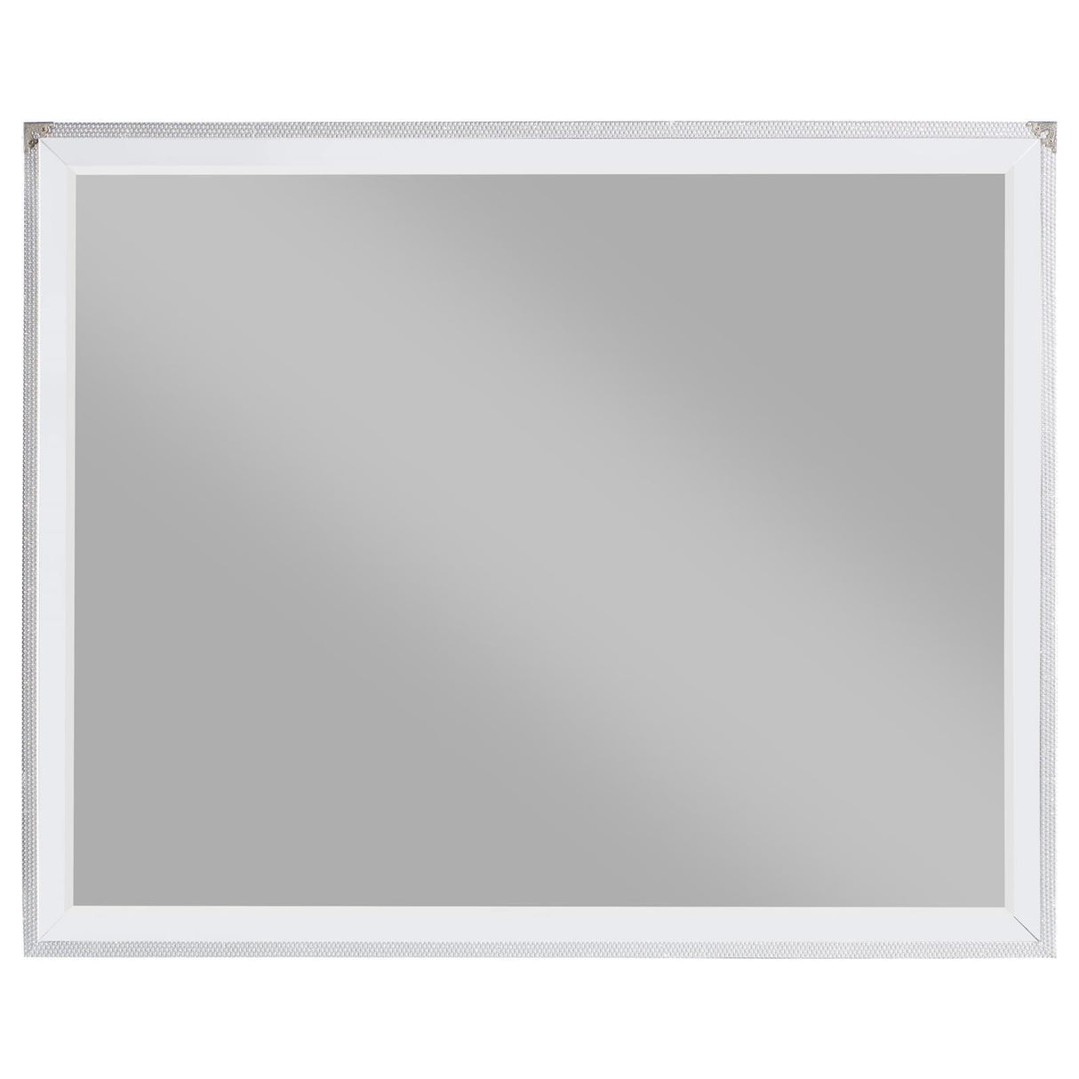 Larue Rectangular Dresser Mirror Silver 224494 - Ella Furniture