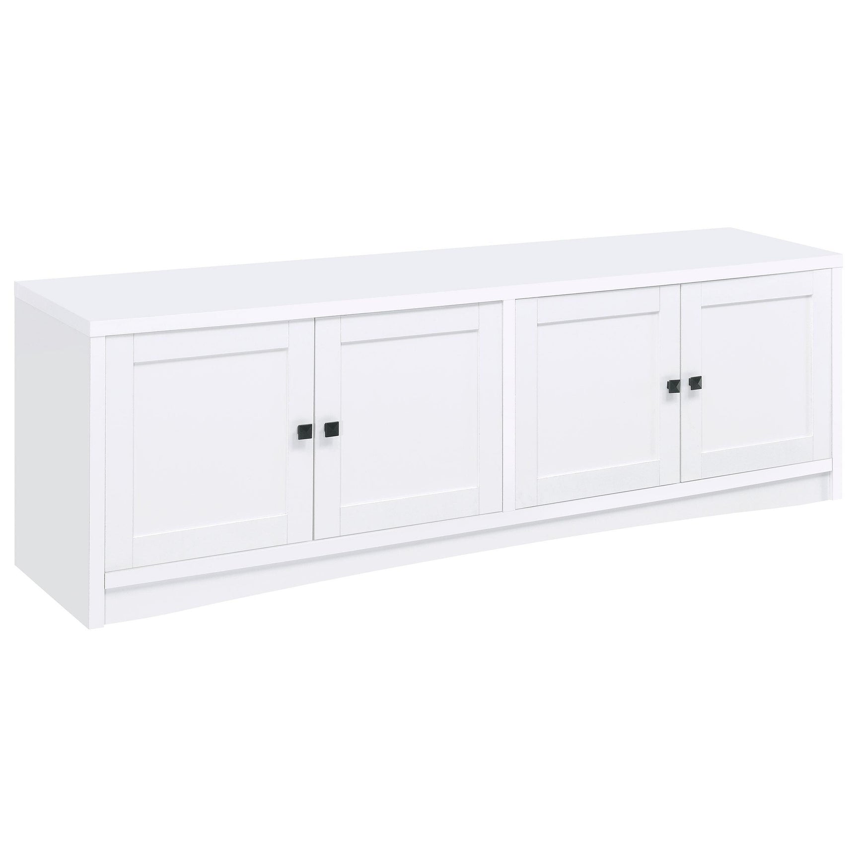 Laughlin 3-piece Entertainment Center with Gunmetal 724113 - Ella Furniture