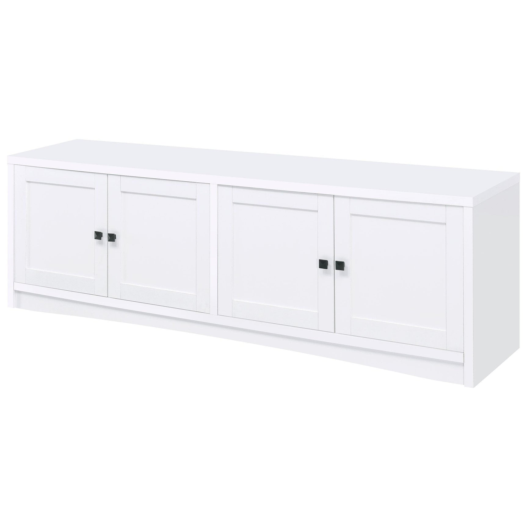 Laughlin 3-piece Entertainment Center with Gunmetal 724113 - Ella Furniture