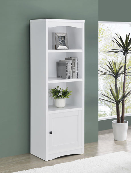 Laughlin 3-shelf Engineered Wood Media Tower White 724114 - Ella Furniture