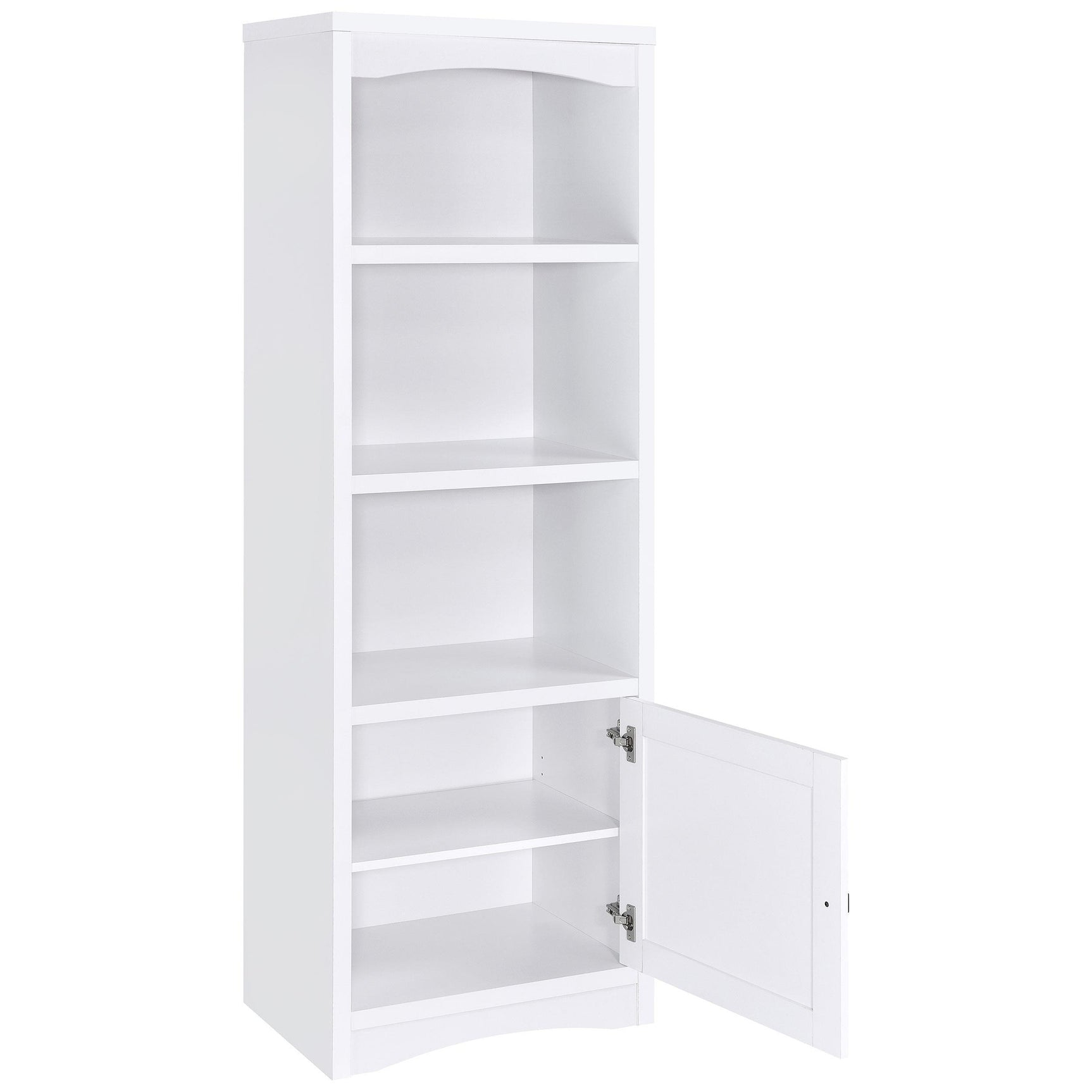 Laughlin 3-shelf Engineered Wood Media Tower White 724114 - Ella Furniture