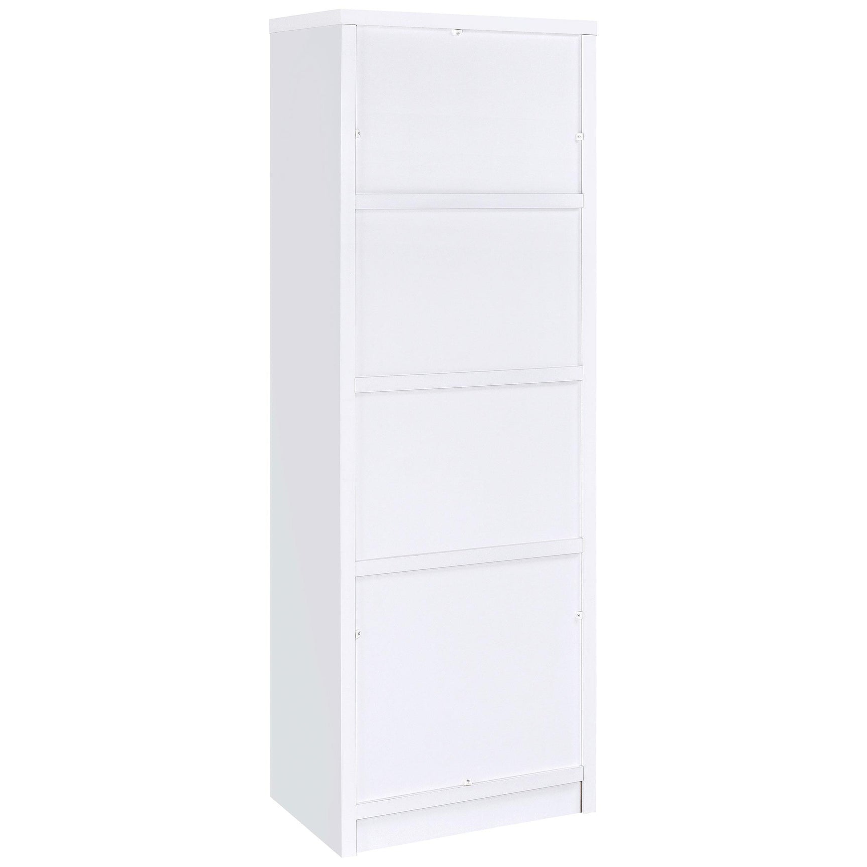 Laughlin 3-shelf Engineered Wood Media Tower White 724114 - Ella Furniture