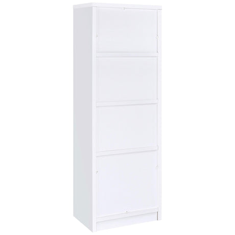 Laughlin 3-shelf Engineered Wood Media Tower White 724114 - Ella Furniture