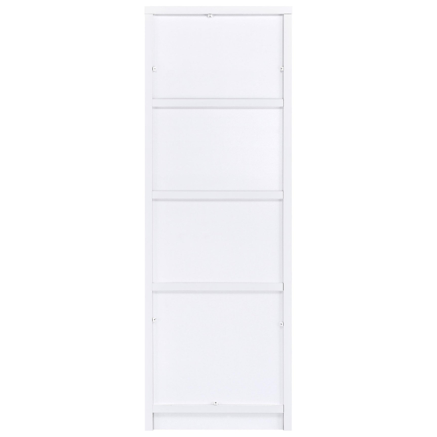 Laughlin 3-shelf Engineered Wood Media Tower White 724114 - Ella Furniture