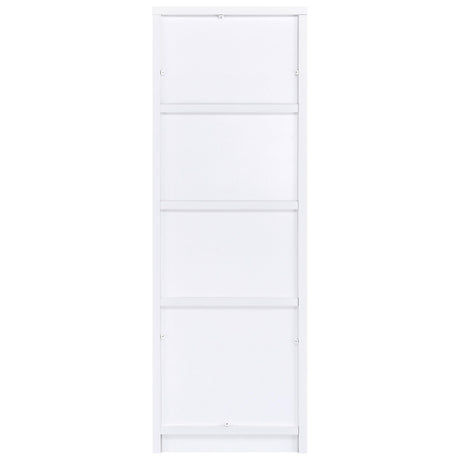 Laughlin 3-shelf Engineered Wood Media Tower White 724114 - Ella Furniture
