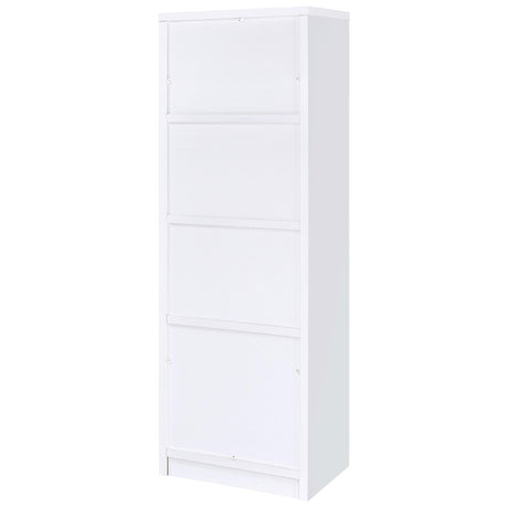 Laughlin 3-shelf Engineered Wood Media Tower White 724114 - Ella Furniture