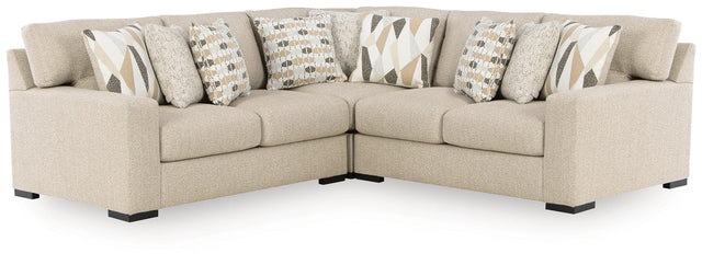 Laurelgrove Pebble Chenille,Performance Fabric,Next-Gen Nuvella™ 3-Piece Sectional from Ella Furniture