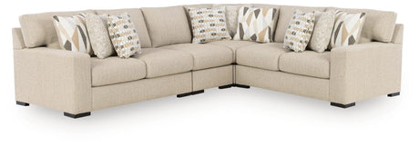 Laurelgrove Pebble Chenille,Performance Fabric,Next-Gen Nuvella™ 4-Piece Sectional from Ella Furniture