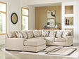 Laurelgrove Pebble Chenille,Performance Fabric,Next-Gen Nuvella™ 4-Piece Sectional with Chaise from Ella Furniture