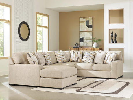 Laurelgrove Pebble Chenille,Performance Fabric,Next-Gen Nuvella™ 4-Piece Sectional with Chaise from Ella Furniture