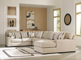 Laurelgrove Pebble Chenille,Performance Fabric,Next-Gen Nuvella™ 5-Piece Sectional with Chaise from Ella Furniture