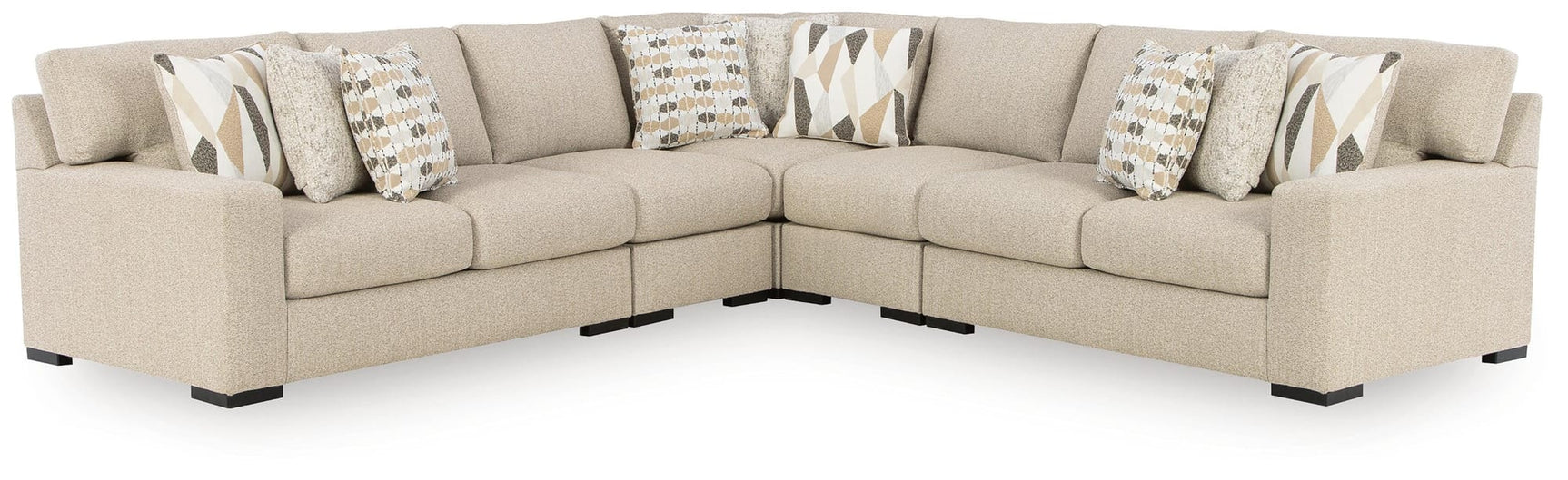 Laurelgrove Pebble Chenille,Performance Fabric,Next-Gen Nuvella™ 5-Piece Sectional from Ella Furniture