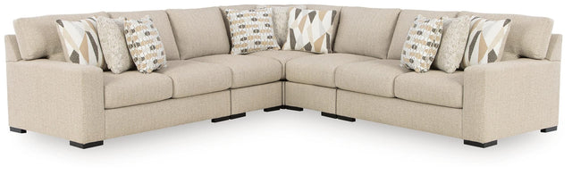 Laurelgrove Pebble Chenille,Performance Fabric,Next-Gen Nuvella™ 5-Piece Sectional from Ella Furniture