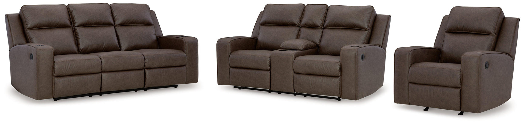 Lavenhorne Granite Sofa, Loveseat And Recliner - Ella Furniture