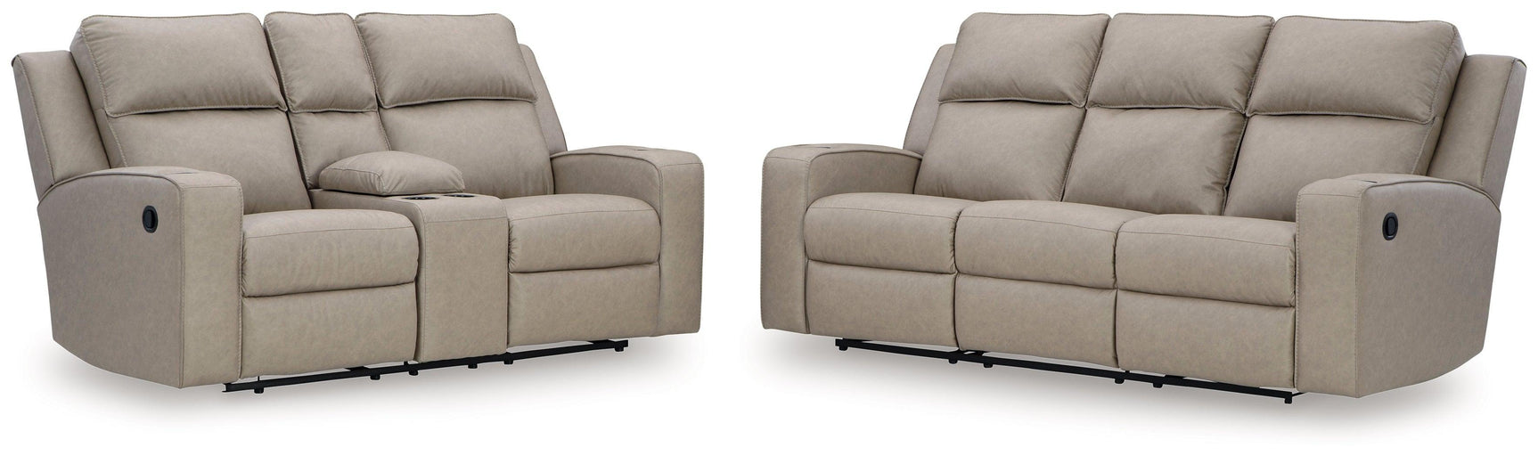 Lavenhorne Pebble Sofa And Loveseat - Ella Furniture