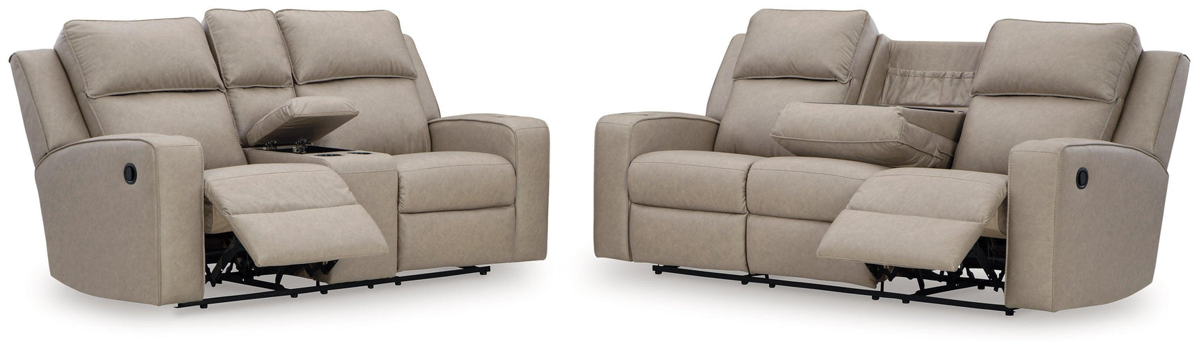 Lavenhorne Pebble Sofa And Loveseat - Ella Furniture