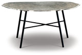 Laverford Chrome/black Coffee Table With 1 End Table - Ella Furniture
