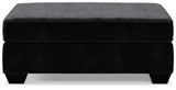 Lavernett Charcoal 4-Piece Sectional With Ottoman - Ella Furniture