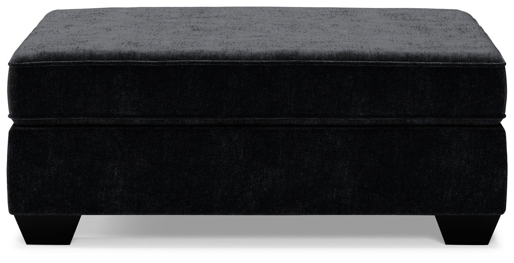 Lavernett Charcoal 4-Piece Sectional With Ottoman - Ella Furniture