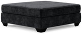 Lavernett Charcoal 4-Piece Sectional With Ottoman - Ella Furniture