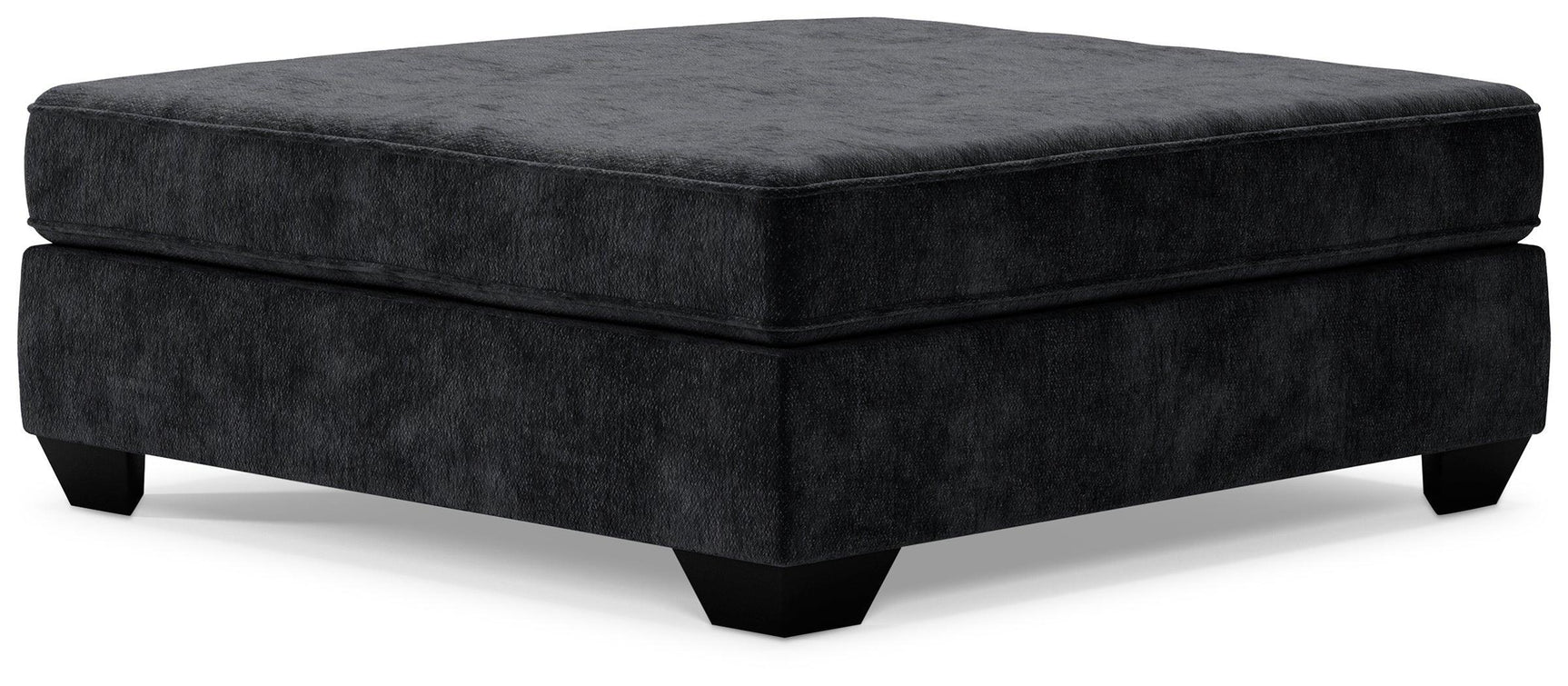 Lavernett Charcoal 4-Piece Sectional With Ottoman - Ella Furniture