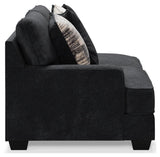 Lavernett Charcoal 4-Piece Sectional With Ottoman - Ella Furniture