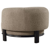 Lawler Upholstered Barrel Back Accent Chair Mushroom 903170 - Ella Furniture