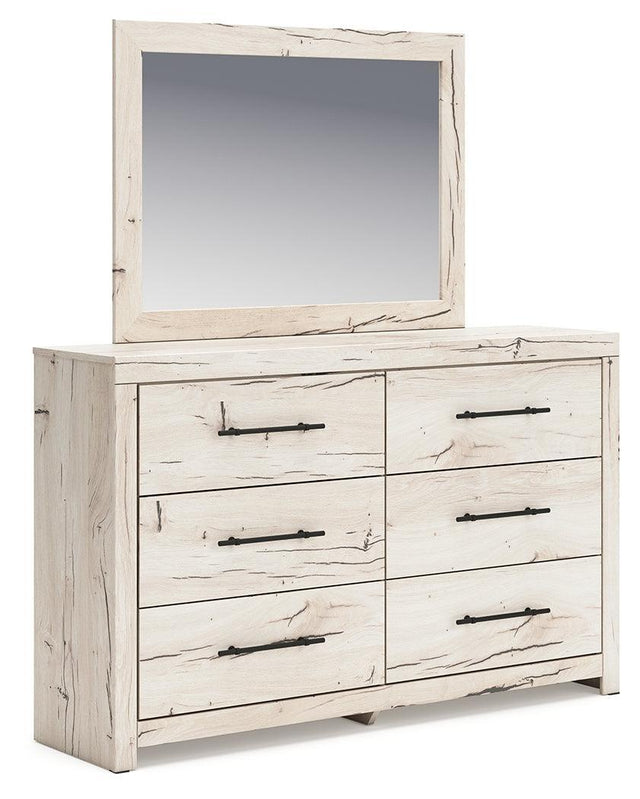 Lawroy Light Natural Dresser and Mirror - Ella Furniture