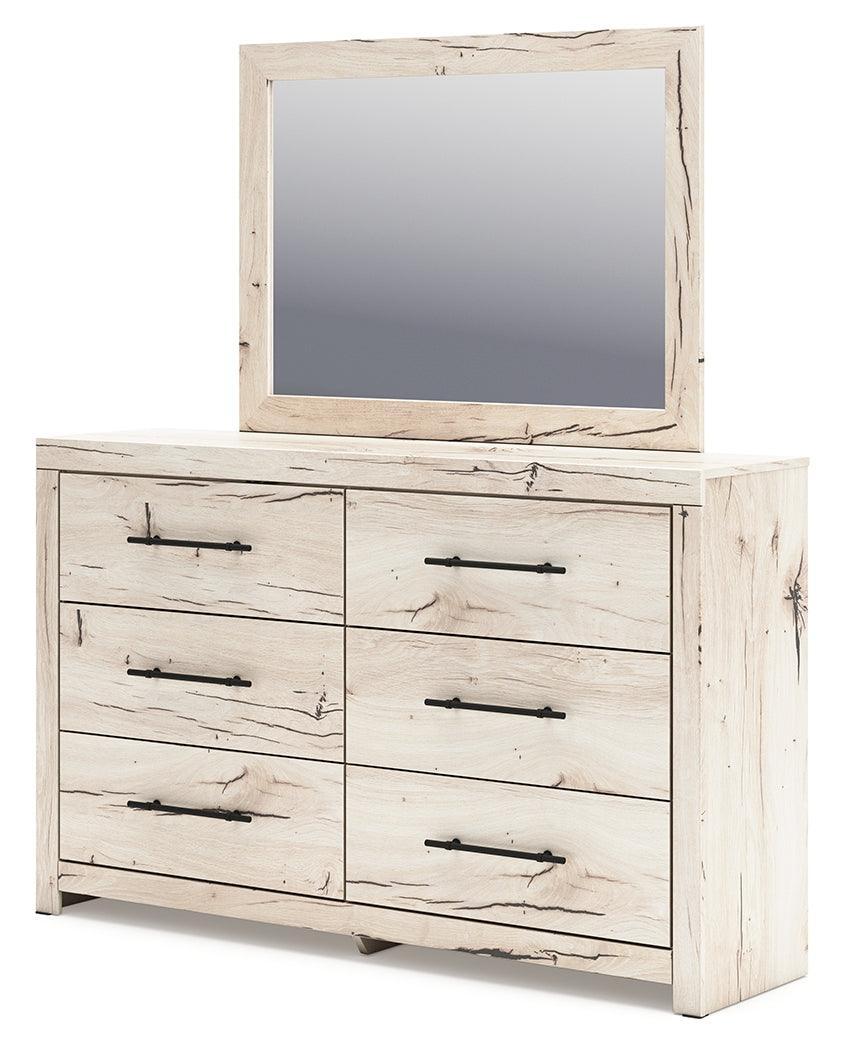 Lawroy Light Natural Dresser and Mirror - Ella Furniture