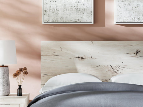 Lawroy Light Natural Full Panel Bed - Ella Furniture