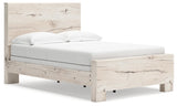 Lawroy Light Natural Full Panel Bed - Ella Furniture