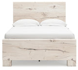 Lawroy Light Natural Full Panel Bed - Ella Furniture