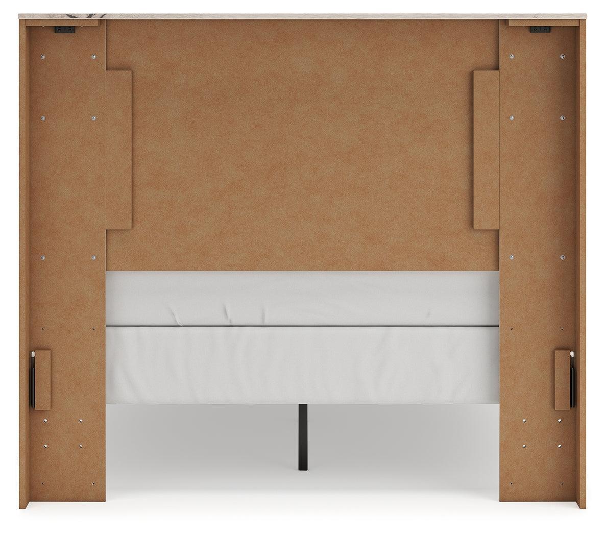 Lawroy Light Natural Full Panel Bed - Ella Furniture