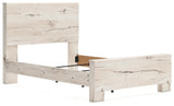 Lawroy Light Natural Full Panel Bed - Ella Furniture