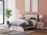 Lawroy Light Natural Full Panel Storage Bed - Ella Furniture