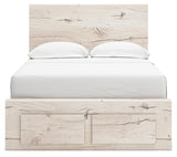 Lawroy Light Natural Full Panel Storage Bed - Ella Furniture