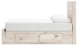 Lawroy Light Natural Full Panel Storage Bed - Ella Furniture