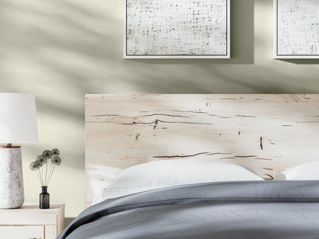 Lawroy Light Natural King Panel Bed - Ella Furniture