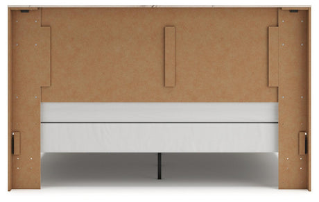 Lawroy Light Natural King Panel Bed - Ella Furniture