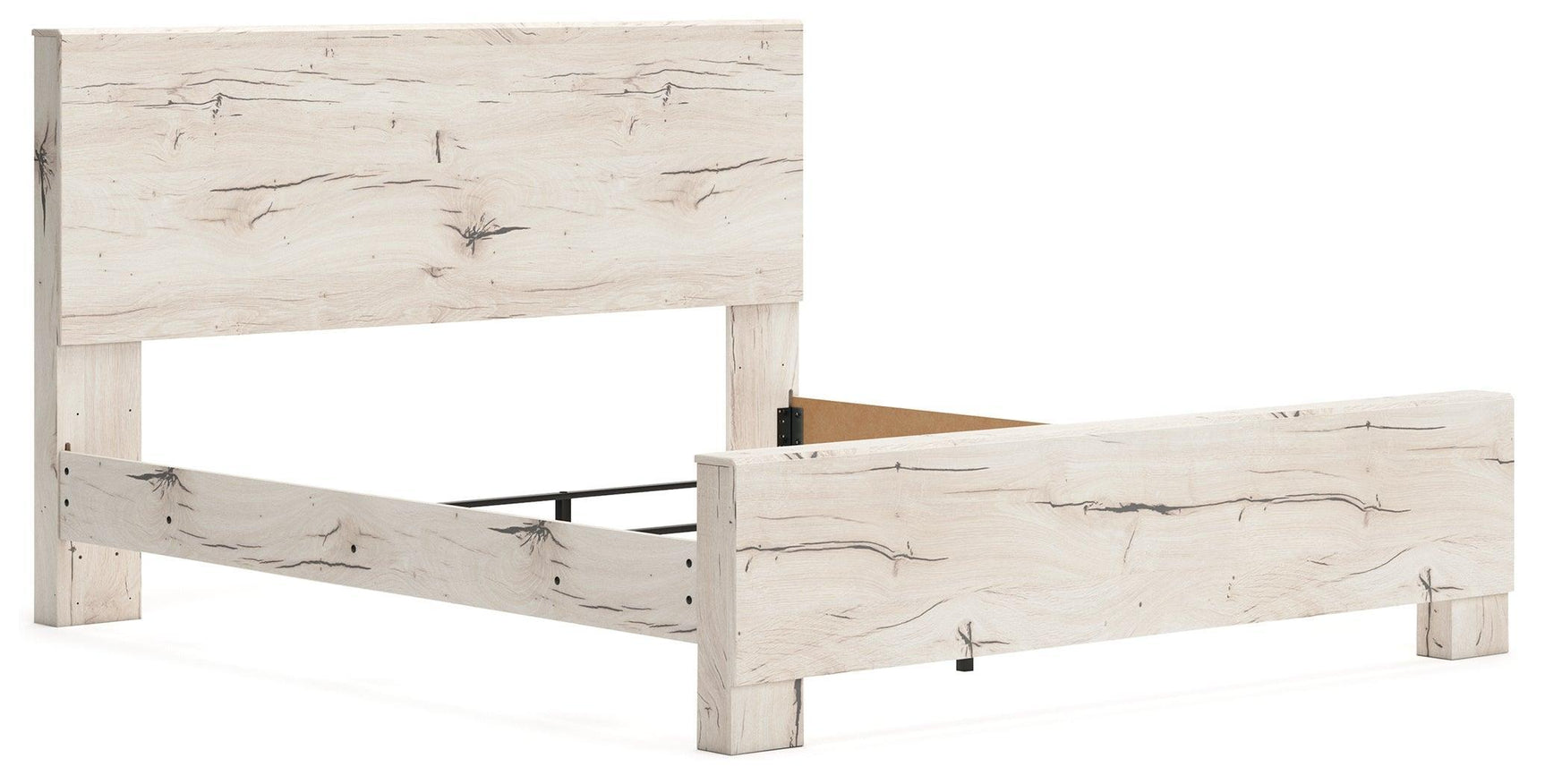 Lawroy Light Natural King Panel Bed - Ella Furniture