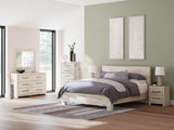 Lawroy Light Natural King Panel Bed - Ella Furniture