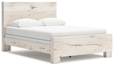 Lawroy Light Natural Queen Panel Bed - Ella Furniture