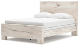 Lawroy Light Natural Queen Panel Bed - Ella Furniture