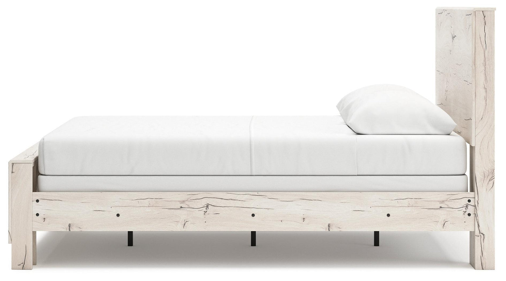 Lawroy Light Natural Queen Panel Bed - Ella Furniture
