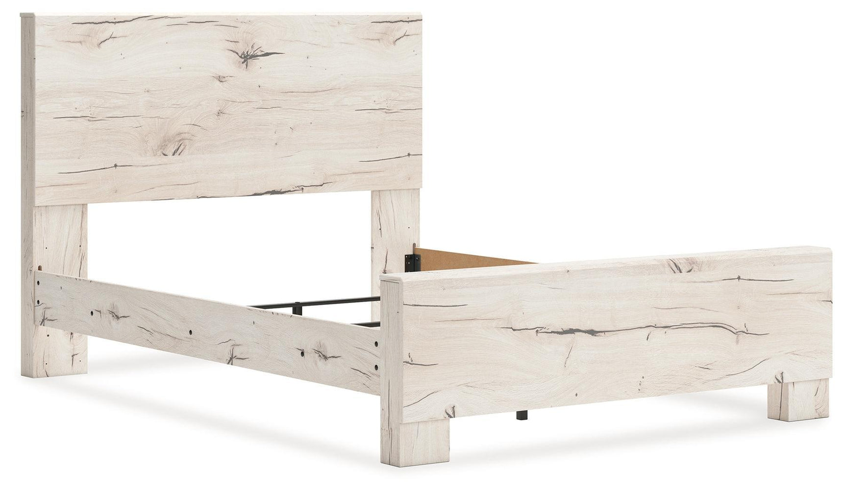 Lawroy Light Natural Queen Panel Bed - Ella Furniture