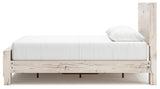 Lawroy Light Natural Queen Panel Bed with Storage - Ella Furniture